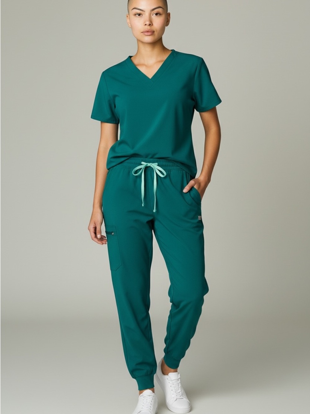 Figs Zamora Women’s Dark Green Jogger Scrub Pants